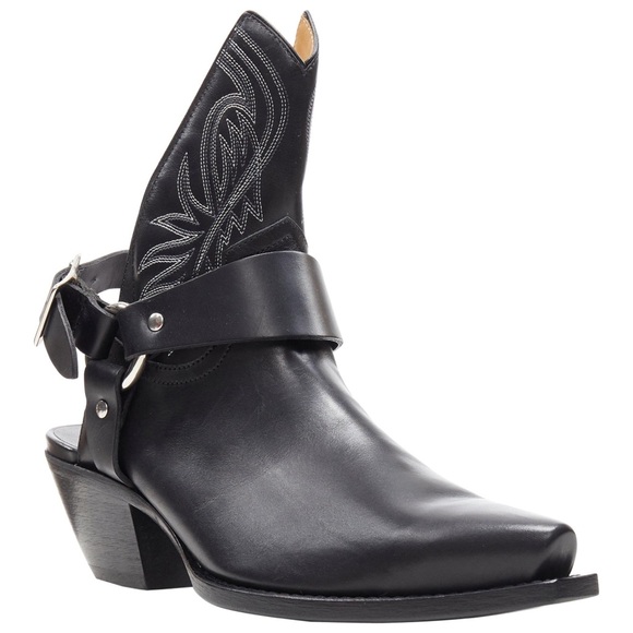 R13 Harness Leather Half Cowboy Boots - Picture 1 of 6